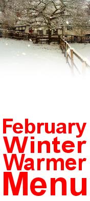 February Winter Warmer Menu