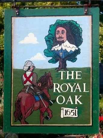 Sign viewed from car park